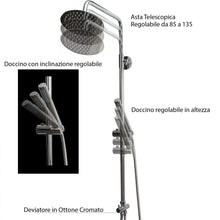 Carregar imagem no visualizador da galeria, Kit de chuveiro completo com chuveiro de 25" e misturador de 2 vias | 192