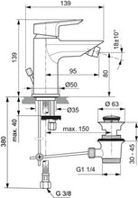 Carica l'immagine nel visualizzatore di Gallery, Ideal Standard BIDETS | CERAMIX | Miscelatore monocomando bidet