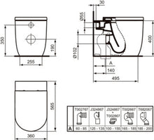 Carica l'immagine nel visualizzatore di Gallery, Ideal Standard VASI | BLEND CURVE | Vaso a terra universale filo parete AquaBlade®