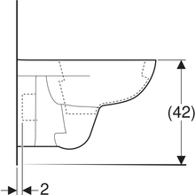 Carica l'immagine nel visualizzatore di Gallery, coppia sanitario Vaso e bidet sospeso a cacciata Geberit Selnova Compact, compatto, Rimfree