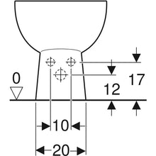 Carregar imagem no visualizador da galeria, Par de sanitários de chão Geberit Colibrì com saída vertical