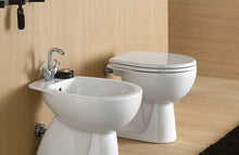 Carregar imagem no visualizador da galeria, Par de sanitários de chão Geberit Colibrì com saída horizontal