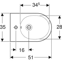 Carica l'immagine nel visualizzatore di Gallery, Coppia sanitari a pavimento a cacciata Geberit Acanto, rialzato, a filo parete, fissaggio nascosto, Rimfree, con sedile del vaso