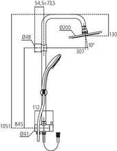 Carregar imagem no visualizador da galeria, IDEAL STANDARD. CHUVEIRO | IDEALRAIN DUO | Coluna de duche