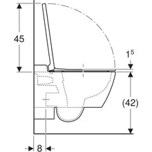 Carregar imagem no visualizador da galeria, Conjunto de sanita e bidé suspenso Geberit Xeno², fixação oculta, Rimfree, com assento sanitário