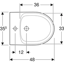 Carica l'immagine nel visualizzatore di Gallery, coppia sanitario Vaso e bidet sospeso a cacciata Geberit Selnova Compact, compatto, Rimfree