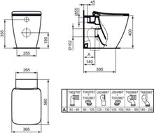 Carica l'immagine nel visualizzatore di Gallery, Ideal Standard. VASI | STRADA II | Vaso a terra universale filo parete AquaBla
