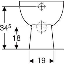 Carregar imagem no visualizador da galeria, Par de sanitários de chão Geberit Colibrì com saída horizontal