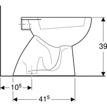 Carregar imagem no visualizador da galeria, Par de sanitários de chão Geberit Colibrì com saída vertical
