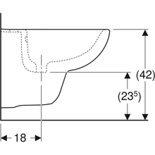 Carica l'immagine nel visualizzatore di Gallery, coppia sanitario Vaso e bidet sospeso a cacciata Geberit Selnova Compact, compatto, Rimfree
