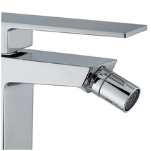 Carica l'immagine nel visualizzatore di Gallery, Rubinetto Bidet Cromato Quadrato Scarico Clic-Clac | Kubo