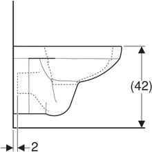 Carregar imagem no visualizador da galeria, Sanita e bidé suspensos Geberit Selnova Square
