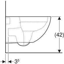 Carregar imagem no visualizador da galeria, Sanita e bidé suspensos Geberit iCon Square, fixação oculta, Rimfree
