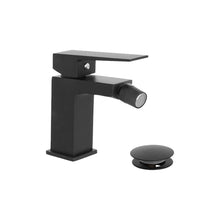 Carica l'immagine nel visualizzatore di Gallery, Set Rubinetti Neri Lavabo E Bidet QUADROT