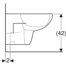 Carregar imagem no visualizador da galeria, Conjunto de vaso sanitário e bidê suspenso Geberit Fantasia Rimfree
