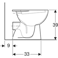 Carregar imagem no visualizador da galeria, Par de sanitários de chão Geberit Colibrì com saída horizontal