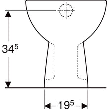 Carregar imagem no visualizador da galeria, Par de sanitários de chão Geberit Colibrì com saída vertical