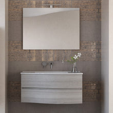 Carica l'immagine nel visualizzatore di Gallery, Mobile Bagno Sospeso 90cm Legno Eucalipto Grigio Mood-762v