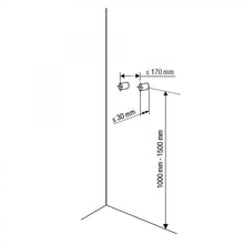 Carregar imagem no visualizador da galeria, Coluna de chuveiro TRENTO em aço inoxidável com prateleira e decoração em pedra