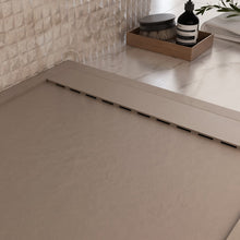 Carica l'immagine nel visualizzatore di Gallery, Piatto Doccia In Marmoresina Tortora Effetto Pietra Cemento PRESTIGE