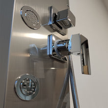 Carica l'immagine nel visualizzatore di Gallery, Colonna Doccia Smeralda Idromassaggio Acciaio Spazzolato