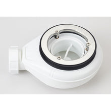 Carregar imagem no visualizador da galeria, Base de chuveiro PRESTIGE em resina de mármore arenoso com efeito de cimento-pedra