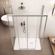 Carica l'immagine nel visualizzatore di Gallery, Box Doccia Tre Lati Scorrevole Cristallo 6mm H195 LAGOA-TRIO