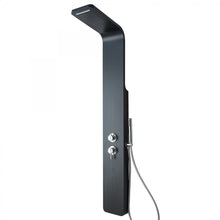Carregar imagem no visualizador da galeria, Painel de duche de hidromassagem preto com cascata BOLZANO