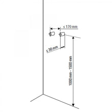 Carregar imagem no visualizador da galeria, Painel de duche de hidromassagem preto com cascata BOLZANO