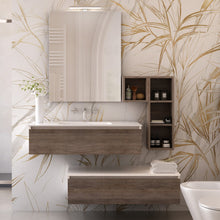Carica l'immagine nel visualizzatore di Gallery, Mobile Bagno Sospeso Effetto Legno Rovere Scuro Duo 192P