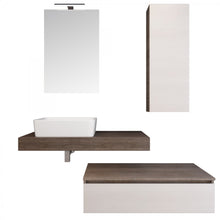 Carregar imagem no visualizador da galeria, Móvel de banheiro suspenso Duo-750 com cuba na prateleira