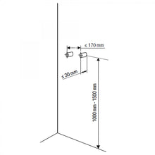 Carregar imagem no visualizador da galeria, Coluna de Chuveiro PIEMONTE em Aço Inox com Efeito Espelho Prata e Prateleira