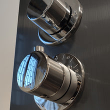 Carregar imagem no visualizador da galeria, Coluna de Hidromassagem Termostática Preta | Diamante-Preto