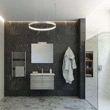Carica l'immagine nel visualizzatore di Gallery, Mobile Bagno Sospeso 80cm Eucalipto Grigio Con Sportelli DUO-219-EG