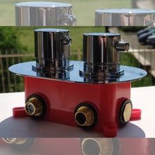 Carica l'immagine nel visualizzatore di Gallery, Kit Doccia Incasso Soffione Tondo, Miscelatore Termostatico, Doccetta | Isola