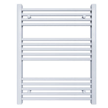 Carregar imagem no visualizador da galeria, Aquecedor de toalhas para radiador 80x60 branco distância central 55 cm