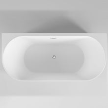 Carregar imagem no visualizador da galeria, Banheira autônoma de parede em resina branca CLO_WALL