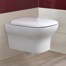 Carregar imagem no visualizador da galeria, Par de louças sanitárias brancas suspensas na parede da série Stream