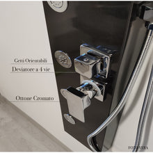 Carregar imagem no visualizador da galeria, Coluna de chuveiro de hidromassagem preta escovada | Smeralda