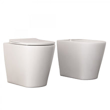 Carregar imagem no visualizador da galeria, Conjunto de vaso sanitário/bidê sem aro e com fixação na parede | Ocean