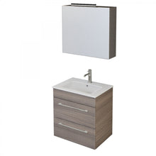 Carica l'immagine nel visualizzatore di Gallery, Mobile Bagno Sospeso 55cm Con Specchiera Finitura Olmo FACILE