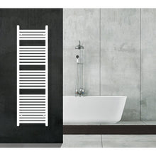 Carregar imagem no visualizador da galeria, Aquecedor de Toalhas Radiador 150x50 Branco Distância Central 45 cm