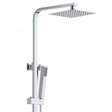 Carregar imagem no visualizador da galeria, Coluna de chuveiro termostática de aço inoxidável com cabeça de chuveiro 20x20