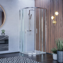 Carica l'immagine nel visualizzatore di Gallery, Box Doccia Semicircolare Trasparente Senza Telaio 6mm 195 ICON