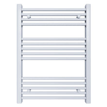 Carregar imagem no visualizador da galeria, Aquecedor de Toalhas Radiador 80x55 Branco Distância Central 50 cm