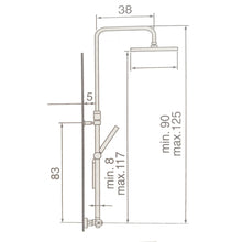 Carregar imagem no visualizador da galeria, Coluna de chuveiro termostática redonda | PIAVE