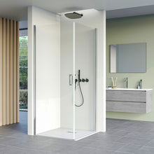 Carregar imagem no visualizador da galeria, Box de chuveiro articulado de dupla face SALEMA H195 6 mm anti-calcário