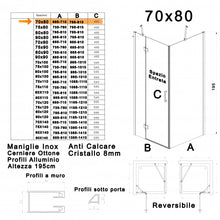 Carica l'immagine nel visualizzatore di Gallery, Box Doccia Due Lati Fissi Porta Battente Senza Profili 8mm H195 REGINA