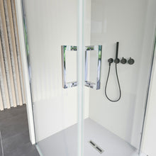 Carregar imagem no visualizador da galeria, Box de chuveiro articulado de dupla face SALEMA H195 6 mm anti-calcário