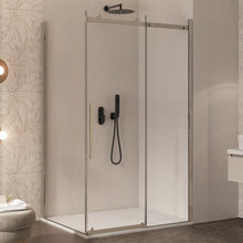 Carica l'immagine nel visualizzatore di Gallery, Box Doccia Due Lati Trasparente Anticalcare Porta Scorrevole H195 8mm EUCLIDE